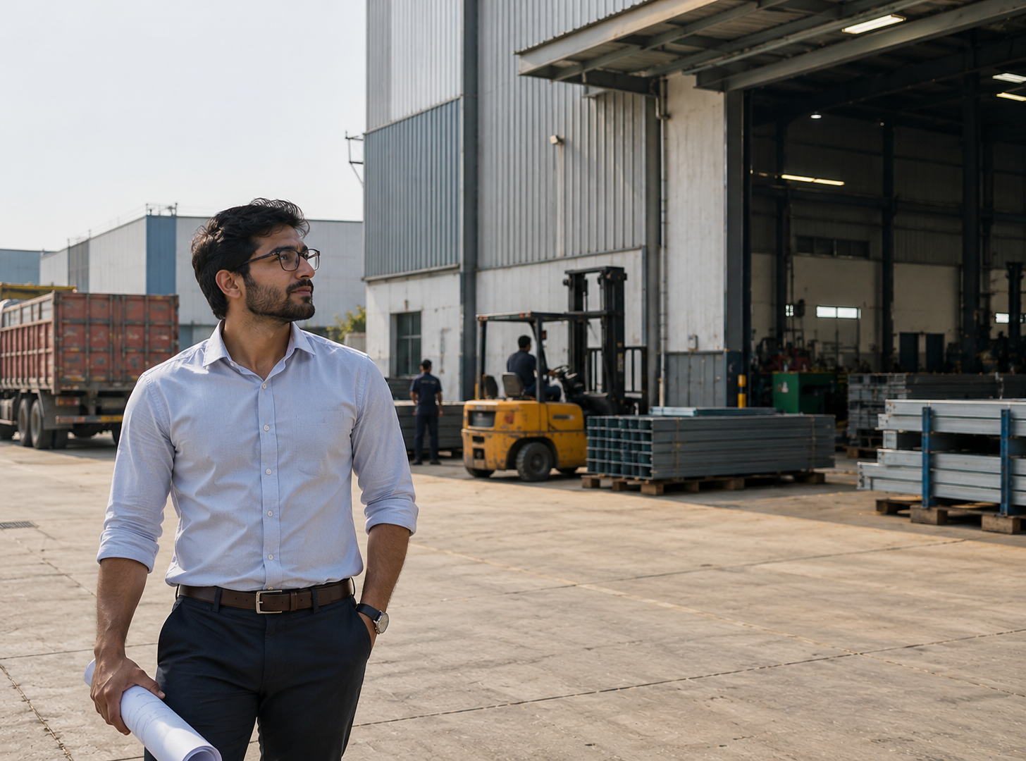 First-time entrepreneur planning a small factory